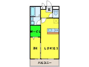 ＣＯＺＹ岸里Ⅱの物件間取画像